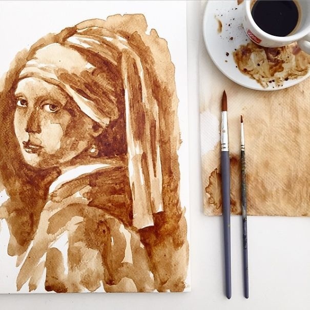 I Use Coffee To Draw Detailed Paintings Of My Favourite Characters | Bored Panda #coffee #painting