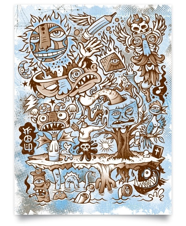 Really Weird :: Drawsigner: An illustrative design blog showcasing the creative work of Von Glitschka #glitschka #illustration #poster #von #drawing