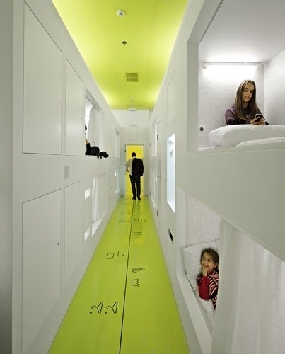 STUDIO UP — Hostel Golly±Bossy — Europaconcorsi #interior #architecture #bed