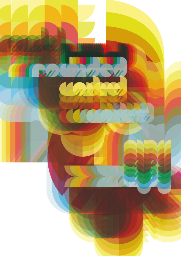 Rounded #font #color #vintage #poster #rounded #typography