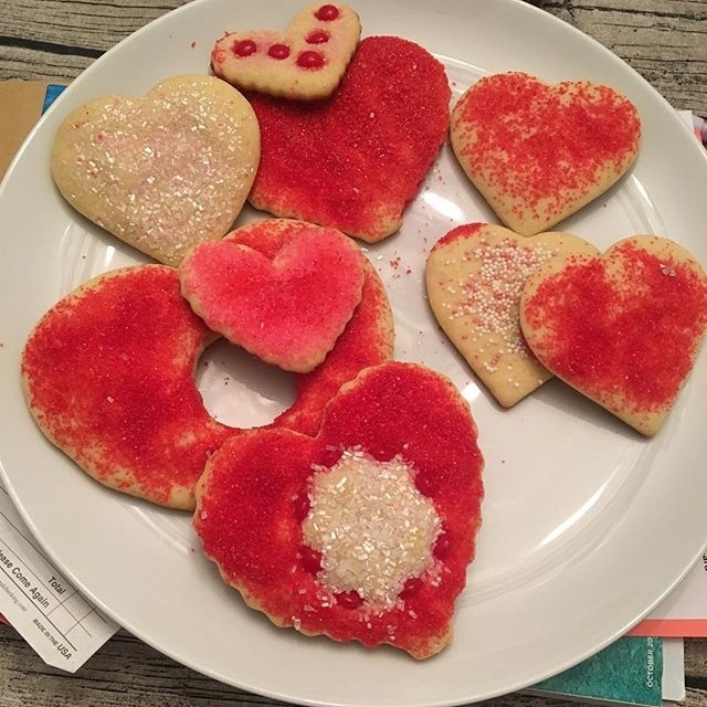 Bodhi's Valentine's cookies