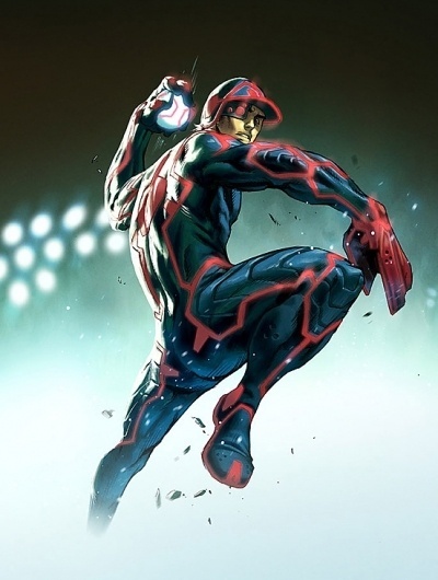 Espn Rise TRON Baseball | Illustration Art | The Design Inspiration #tron