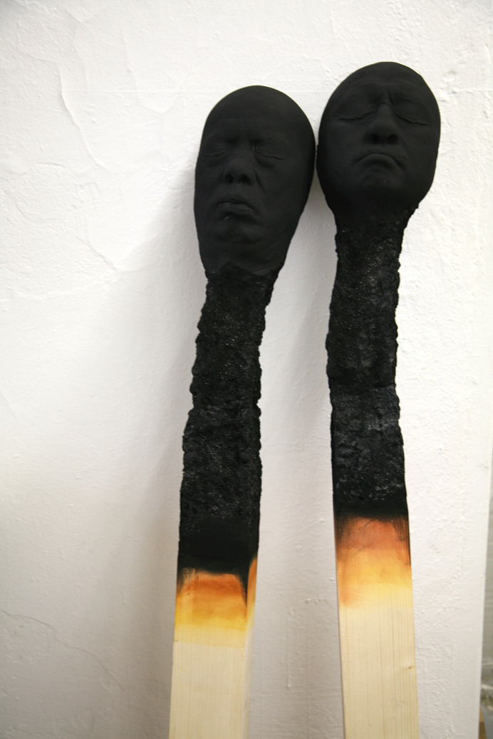Matchsticks made by artist wolfgang stillers