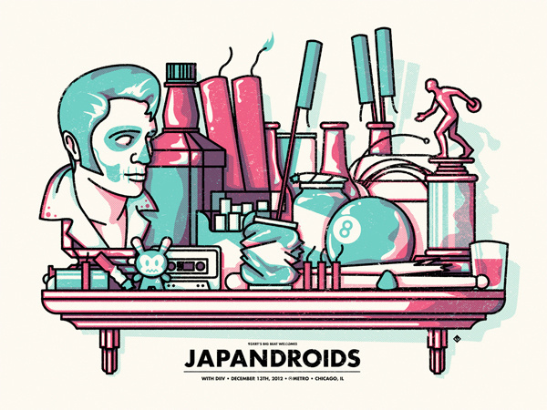 GigPosters.com Japandroids Diiv #illustration #gig #poster