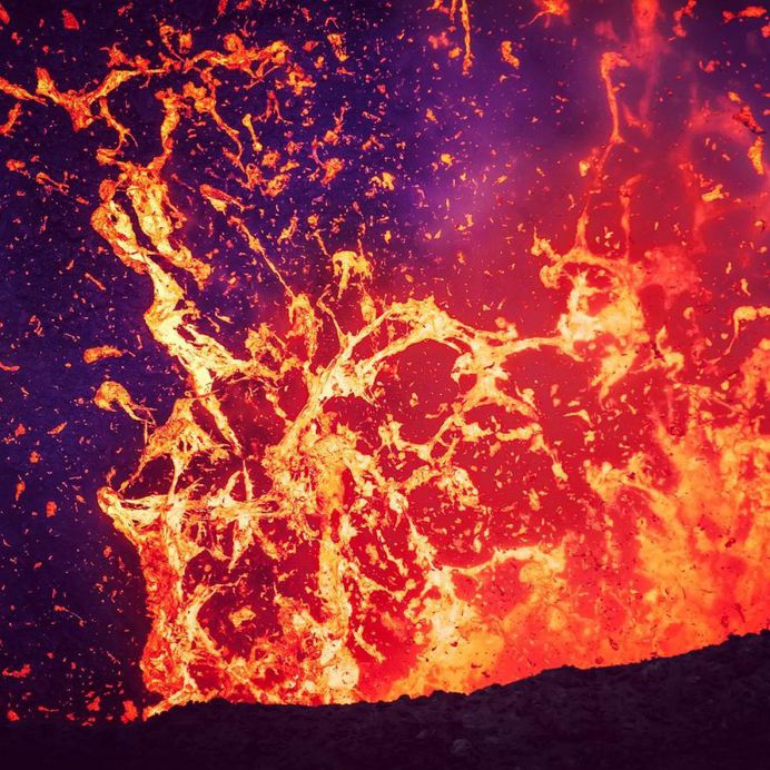 Photographer Ulla Lohmann Lowers Herself Into Active Volcanoes