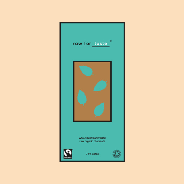 raw for taste #branding #color #chocolate #minimal #colour