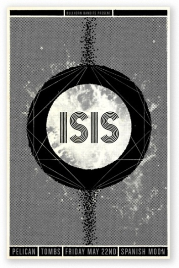 SCOTT CAMPBELL #black #white #isis #poster