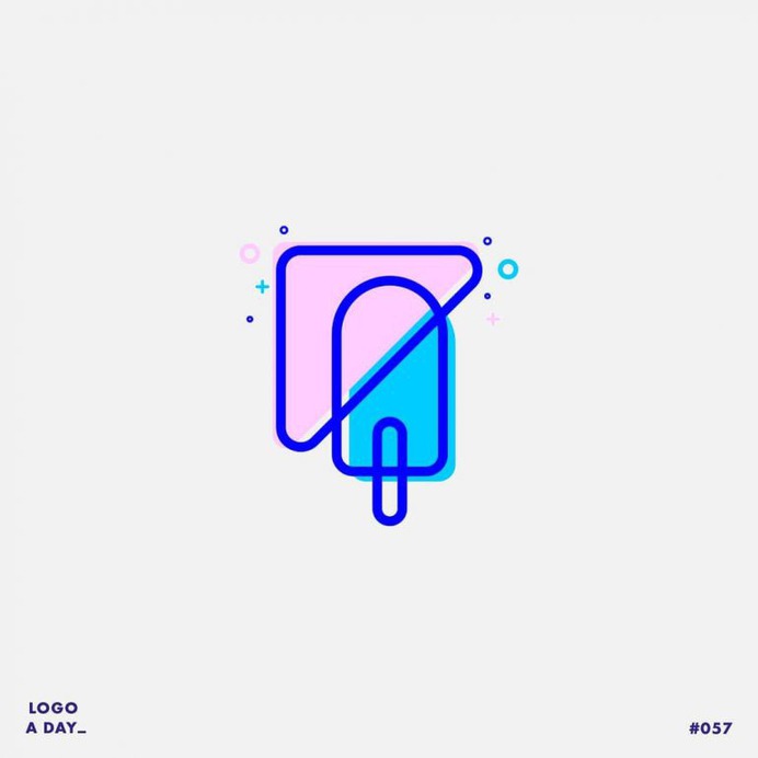 Logo / 057 . "Ice cream company"