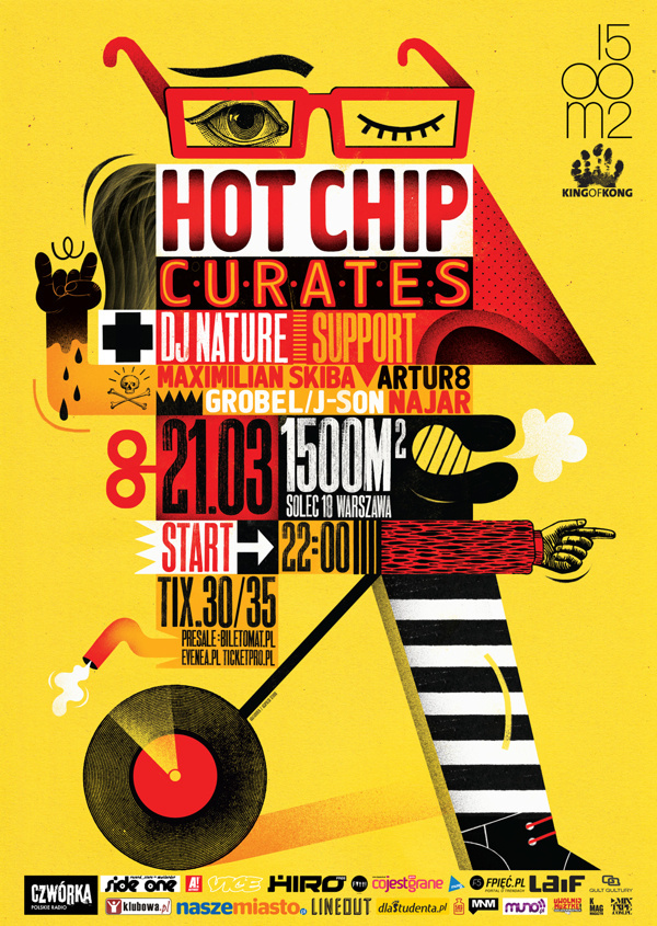 HOT CHIP CURATES! / POSTER / 2014 on Behance #poster