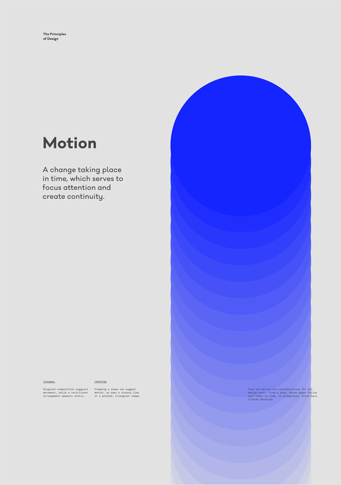 Motion – The Principles of Design poster serie by Gen Design Studio