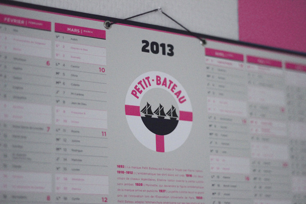 Calendrier 2013 #delaplace #2013 #vintage #calendrier #petit #bateau