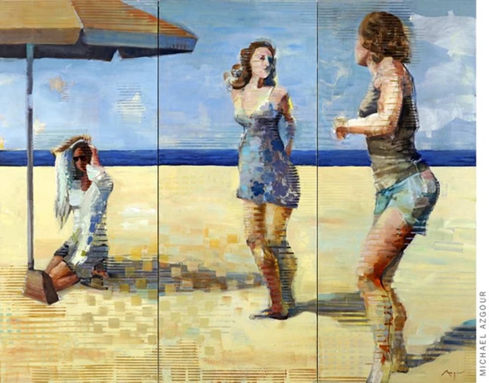 Abstract Figurative Oil Paintings by Michael Azgour