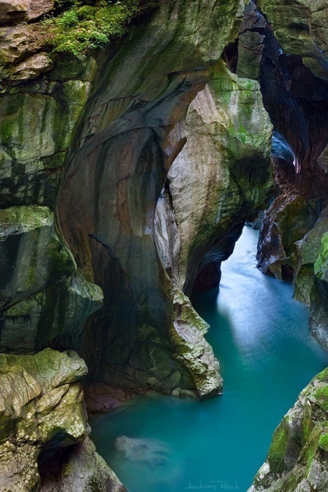 Austria The Dark Gorge #rocks #nature #water #austria
