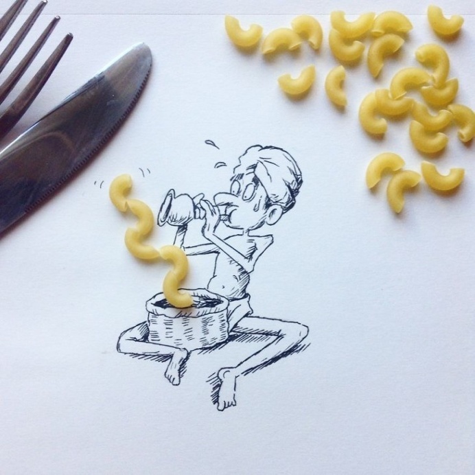 Creative Illustrations Using Everyday Objects #illustration #art #inspirations