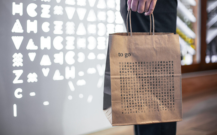 Iconography and takeaway bag designed by FÃ¶da for Shawn Cirkiel's Austin based Mexican restaurant Chavez. #chavez #fã¶da #identity #restaurant