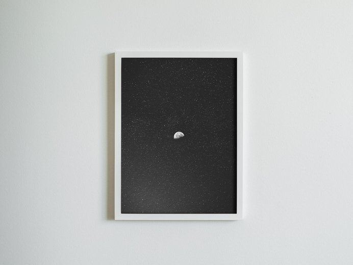 The Distance - Limited edition print #universe #print #distance #space #dust #night #stars #moon