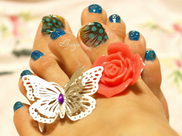 30+ Toe Nail Designs #nail #toe #designs