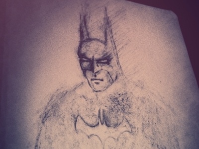 Dribbble - Dark Knight - Late Night Sketch by Drew Wilson #batman #wilsom #knignt #drew #dark