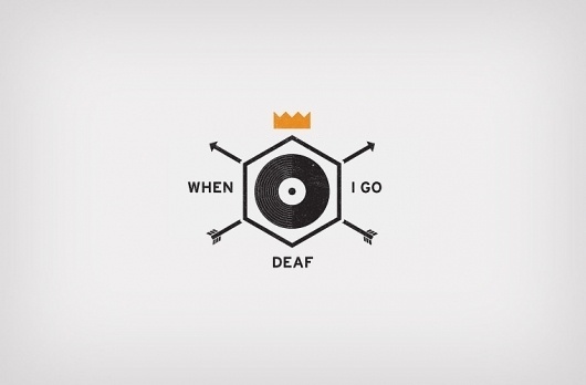 Jon Ashcroft Design & Illustration #mark #crown #deaf #record #arrow #logo