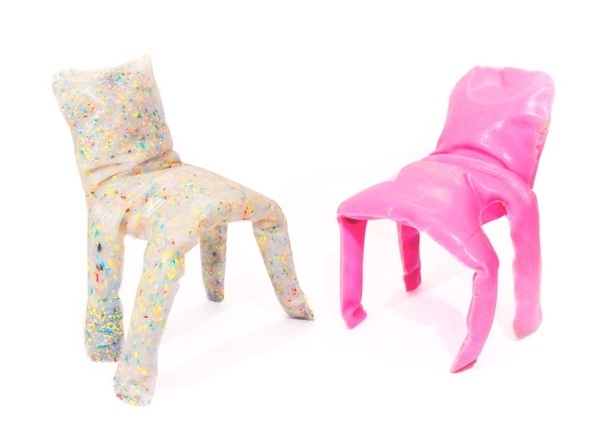 Frumpy Chair by Jamie Wolfond #frumpy #pink #chair #design #risd #furniture #art #plastic