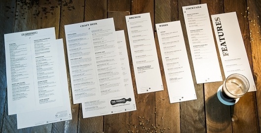 shon tanner - design #beer #menu #design #graphic #shon #tanner