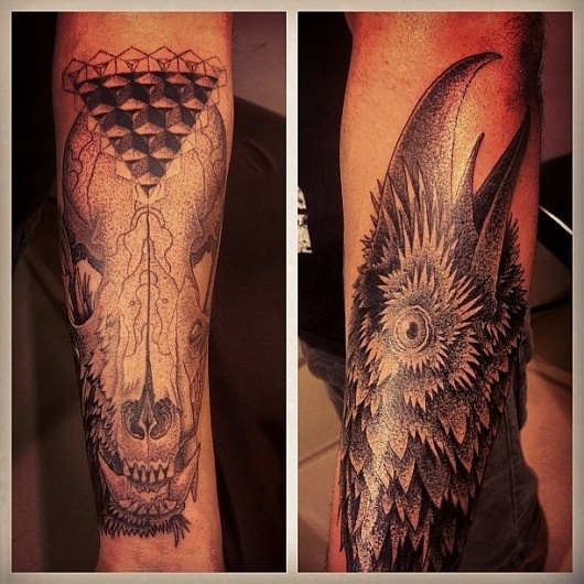 Instagram Photos #dotwork #tattoo #hooper #pointillism #marangoni #dark