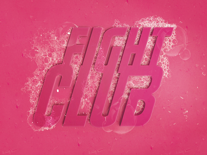 Fight Club Soap Art #fight #club #soap #art #pink #bubbles