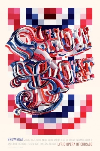 Okay Type · Show Boat #cavanaugh #typography #jackson #rick #valicenti