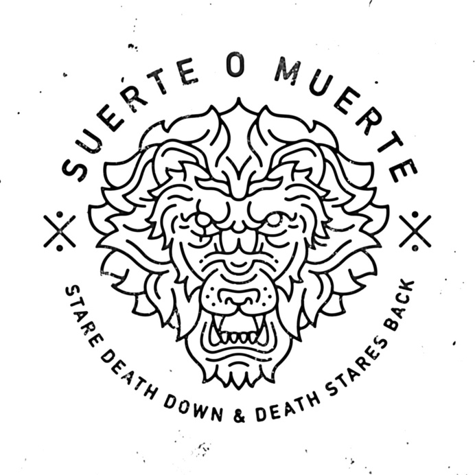 #lion #blackandwhite #design #graphicdesign #print #suerte #muerte #badge #crest #illustration #death