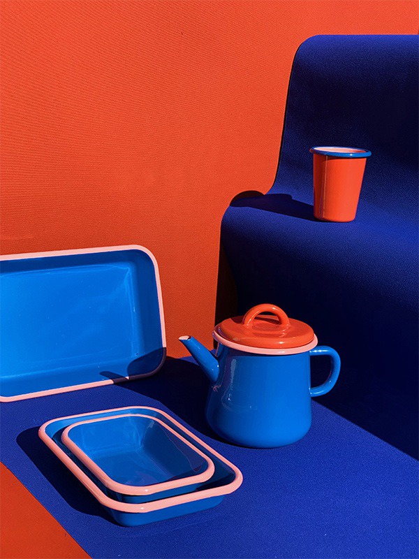 Colorama Electric Blue BORNN Enamelware