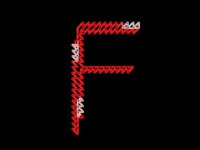 Letter F Neon Jagged Version symbol font jagged illustration design letter icon alphabet vector
