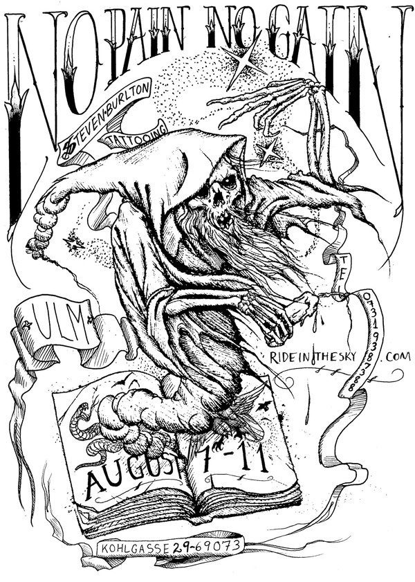 Burlton #reaper #illustration #death #tattoo