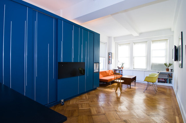 Unfolding Apartment - modern - living room - new york - by Normal Projects #house #small