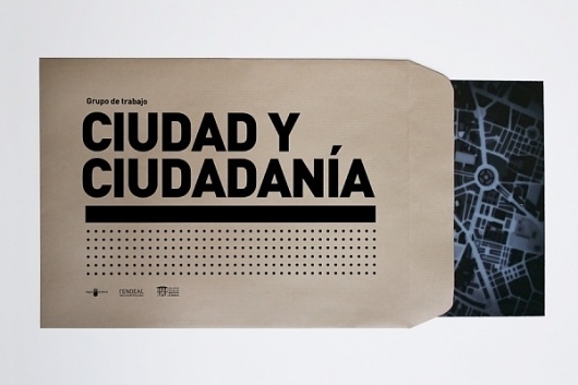 Ciudad y Ciudadanía | Sublima Comunicación #citizens #sublima #city #architecture #envelope #kraft #xray #paper #brochure