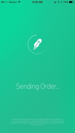 color gradient notification screen