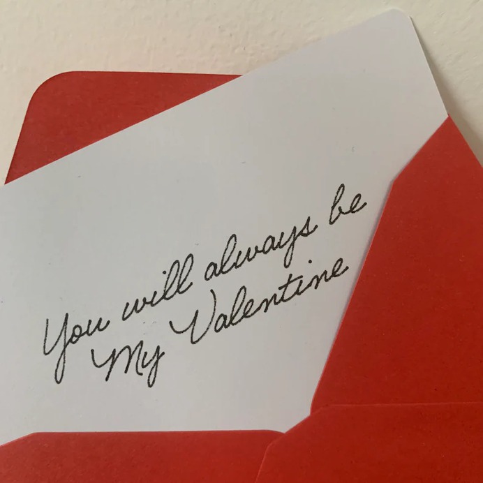 Valentines Day gift message