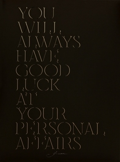 Yomar Augusto | Posters of Fortune #tdc #poster #typography