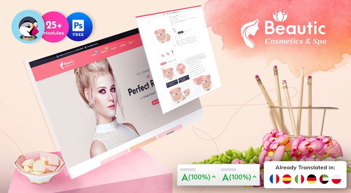 Beautic - Cosmetics & Spa - Prestashop Responsive Theme