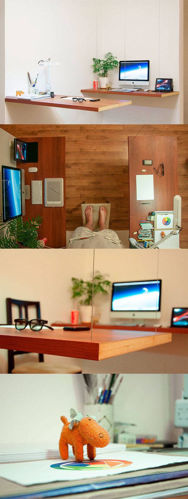 Workplace #wood #workplace #apple #table