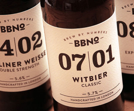 Brewing by Numbers Labels #beer #bottle #packaging #label #package
