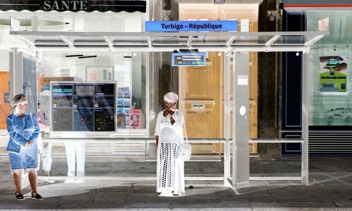 Behind Waiting: Frédéric Bourret Captures People Waiting For The Bus