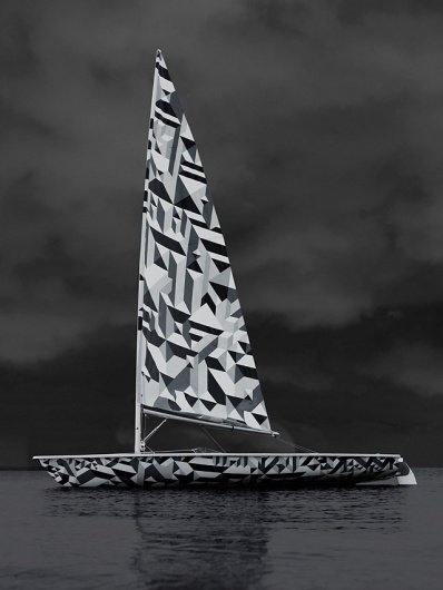 Dazzle Laser Sailboat - today and tomorrow #bantjes #dazzle #greyscale #marian #graphics