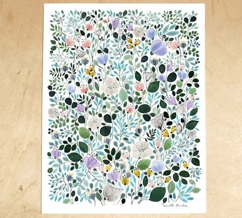anna emilia | Design*Sponge #floral #poster #flowers