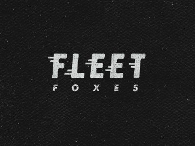 Dribbble - Fleet Foxes by Jimmy Walker #type #lettering #logo