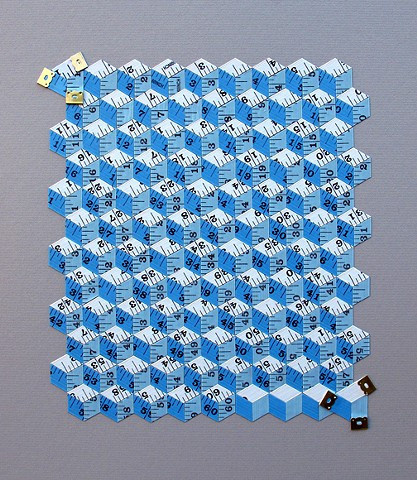 Metric System (blue and white) #patterns