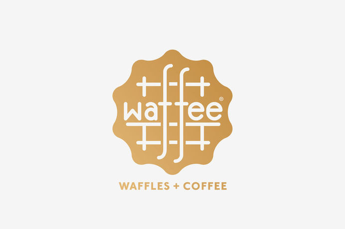 logo design idea #600: Waffee Logo #waffles #branding #food #waffee #coffee #logo #typography