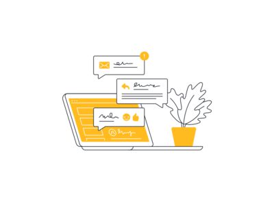 Email Chat Illustration