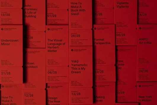 A Design Film Festival 2011 (Tickets) on the Behance Network #tickets #perforated #typography