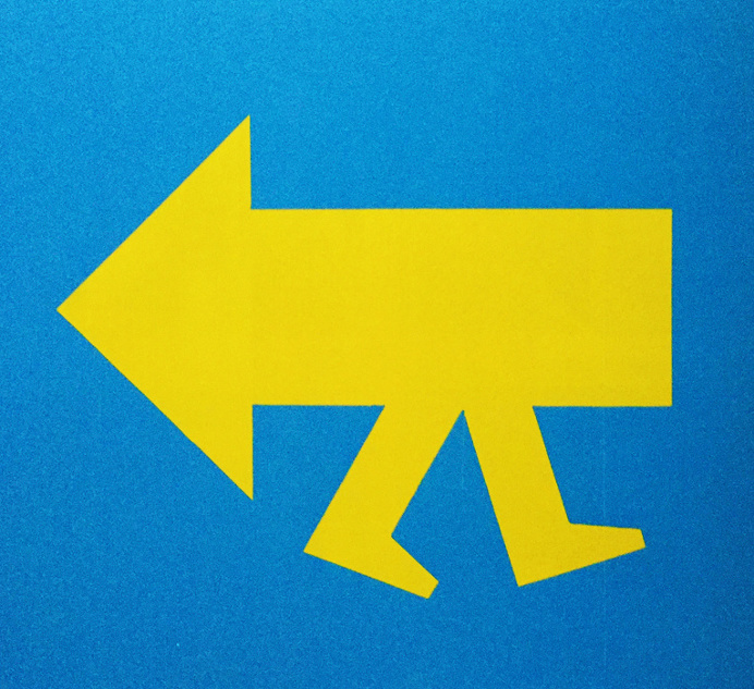 Anton Stankowski, "The Arrow – Design and Target" / Der Pfeil – Gestalt und Ziel, 1985.