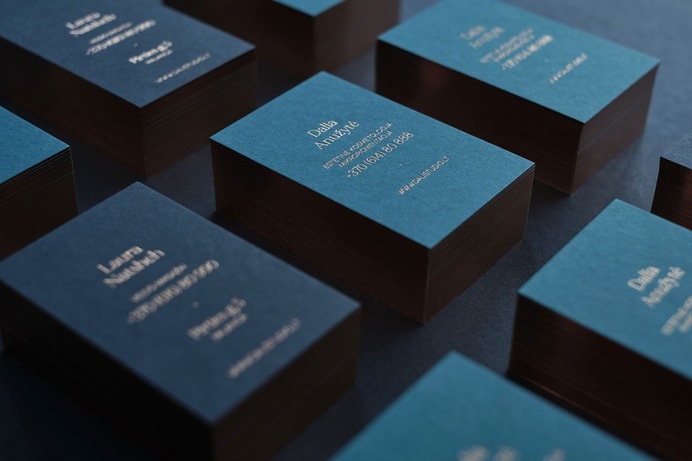 Rose Gold Business Cards